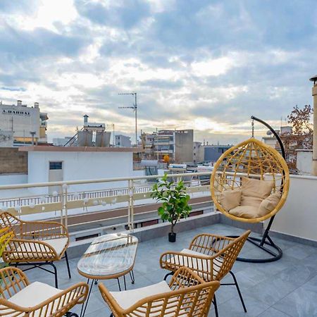 Pomegranate Luxury Penthouse Maisonette With Beautiful Terrace & Free Parking By Binobi ! テッサロニキ エクステリア 写真